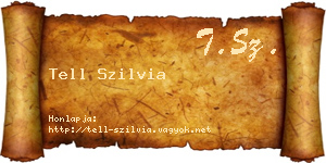 Tell Szilvia névjegykártya